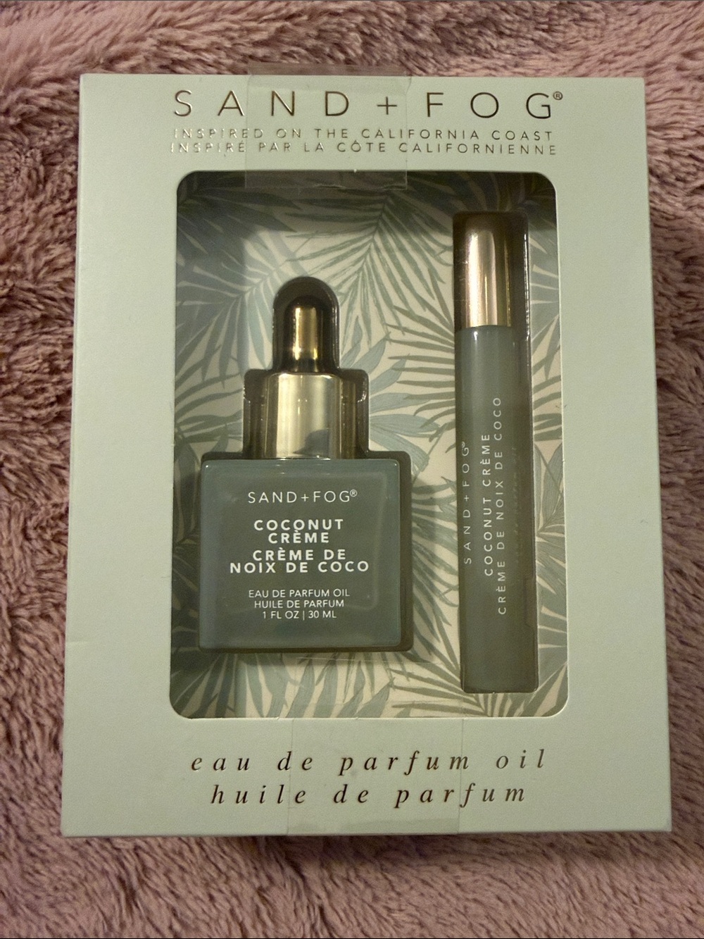 🥥 Coconut Crème Eau de Parfum Oil Dropper and Roller Set in Sage